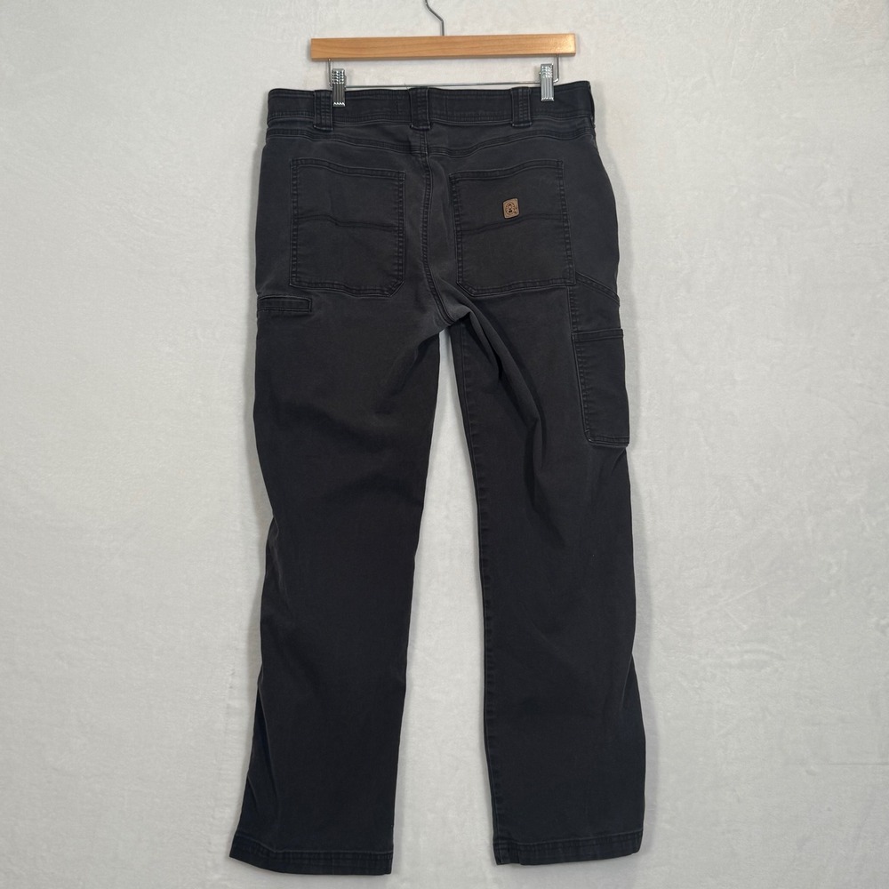 Coleman Gray Black Canvas Utility Carpenter Pants 34x32